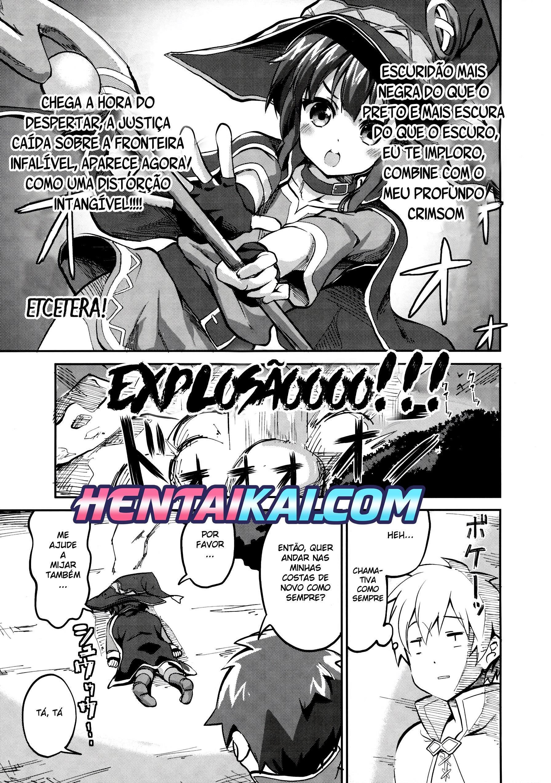 O Poder da Mana: Megumin e Kazuma na Floresta – Hentai HQ Brasileiro