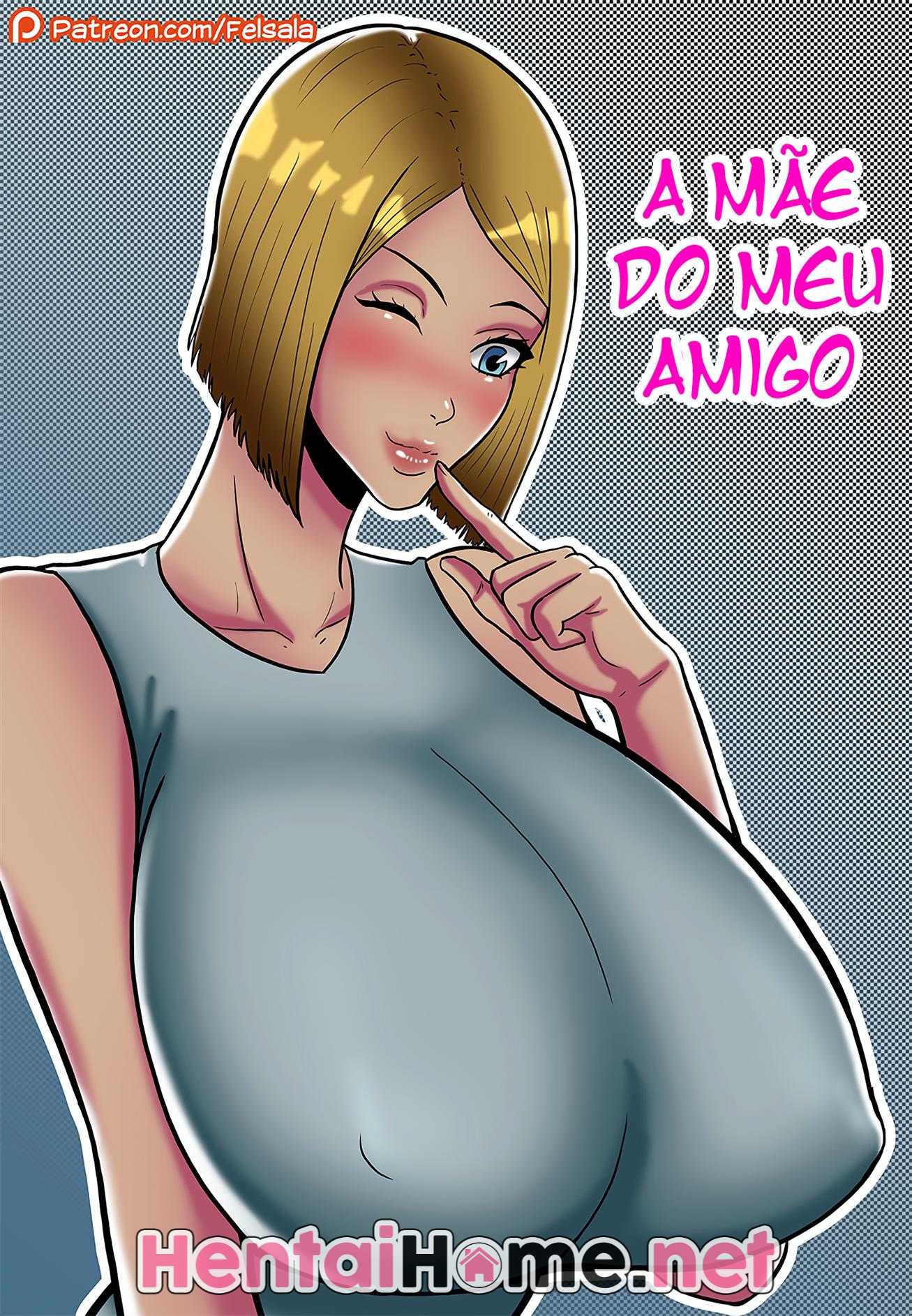 Fodi a Mãe Gostosa do Meu Amigo a Noite Toda – Hentai HQ Brasileiro