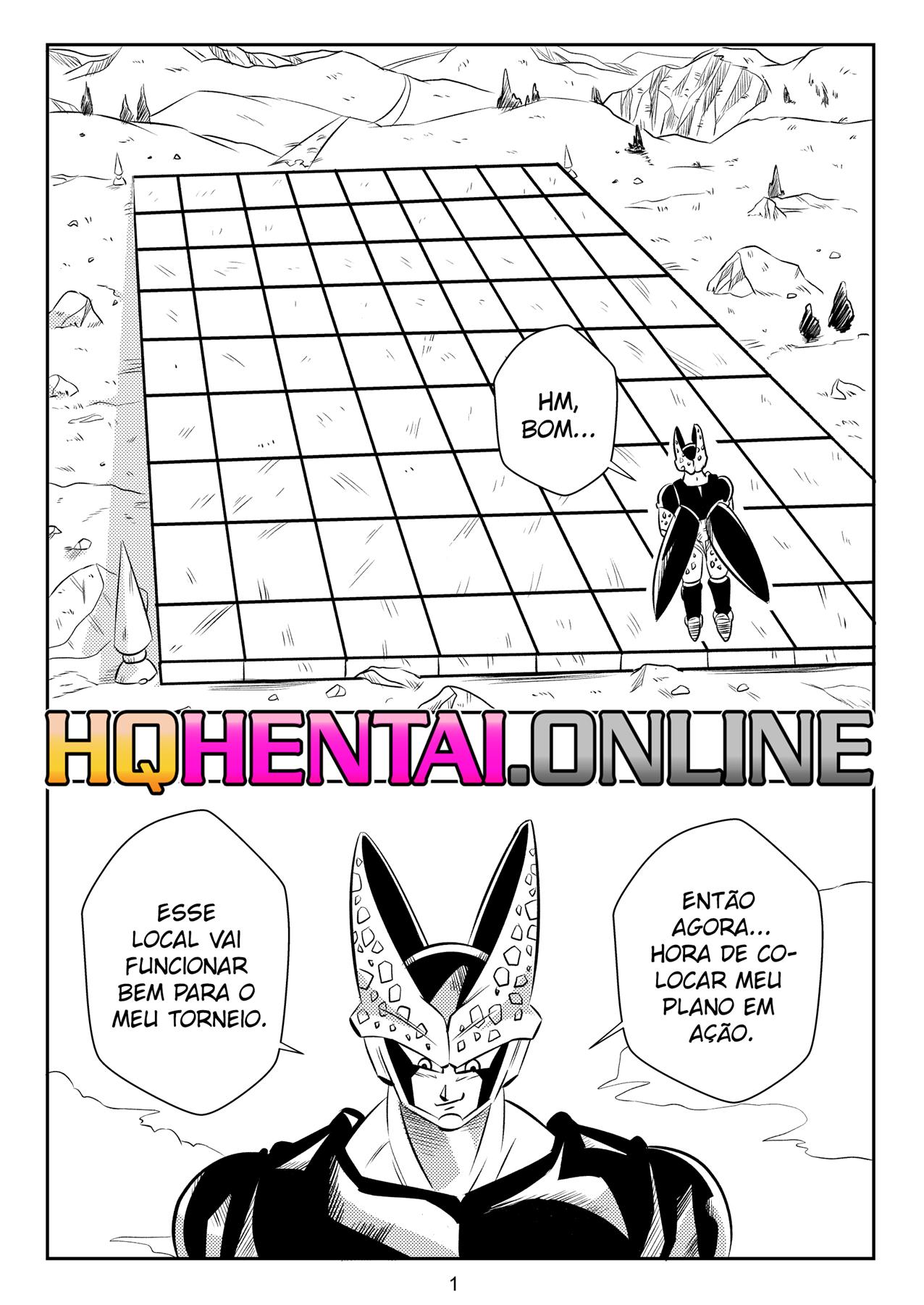 Dragon Ball Hentai: O Desafio de Cell – Ginástica, Peitos e Rolas na TV Nacional” em HQ Brasileiro