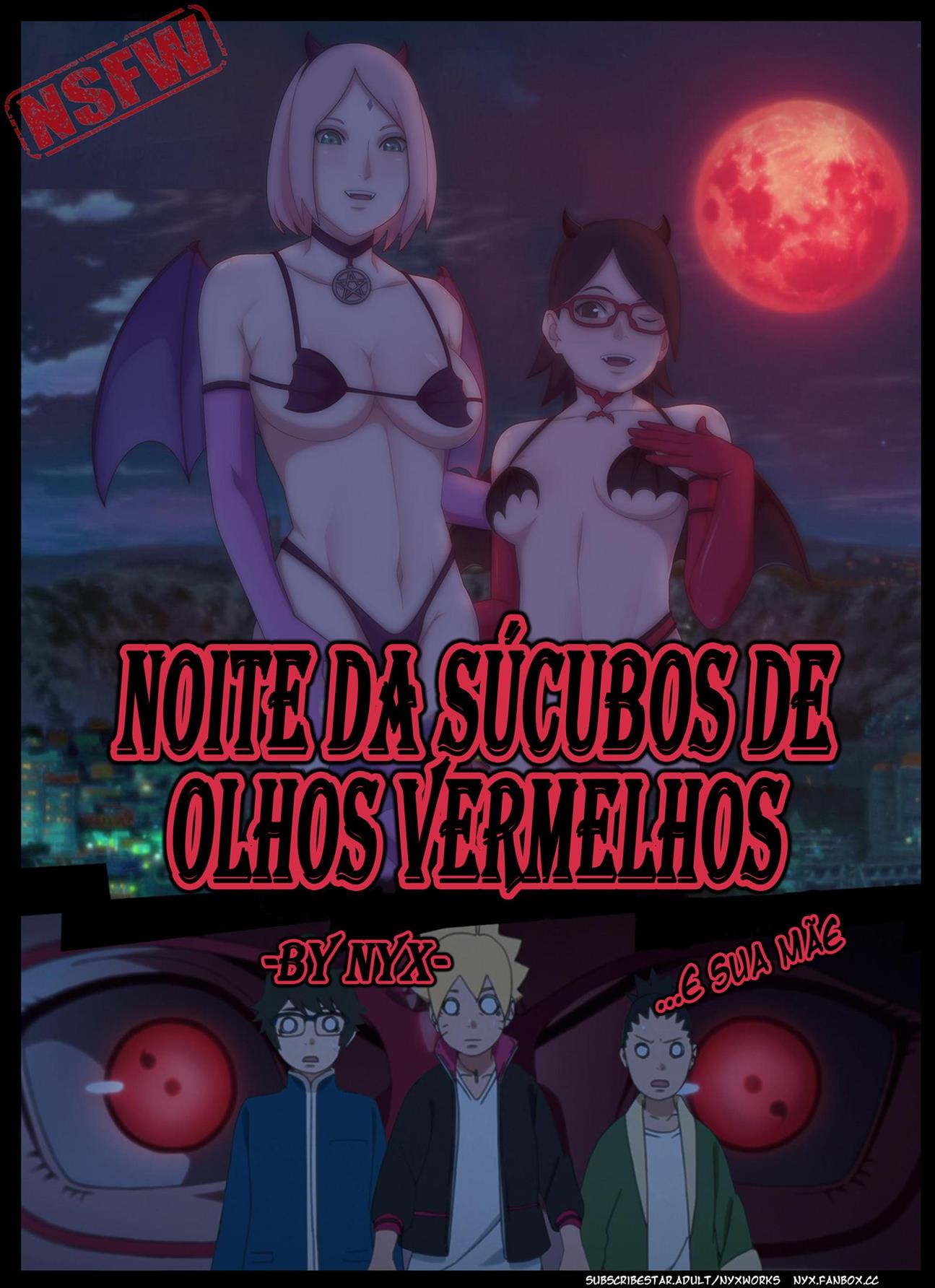 Boruto e Sarada: Putaria na Noite de Halloween – HQ Hentai Brasileiro