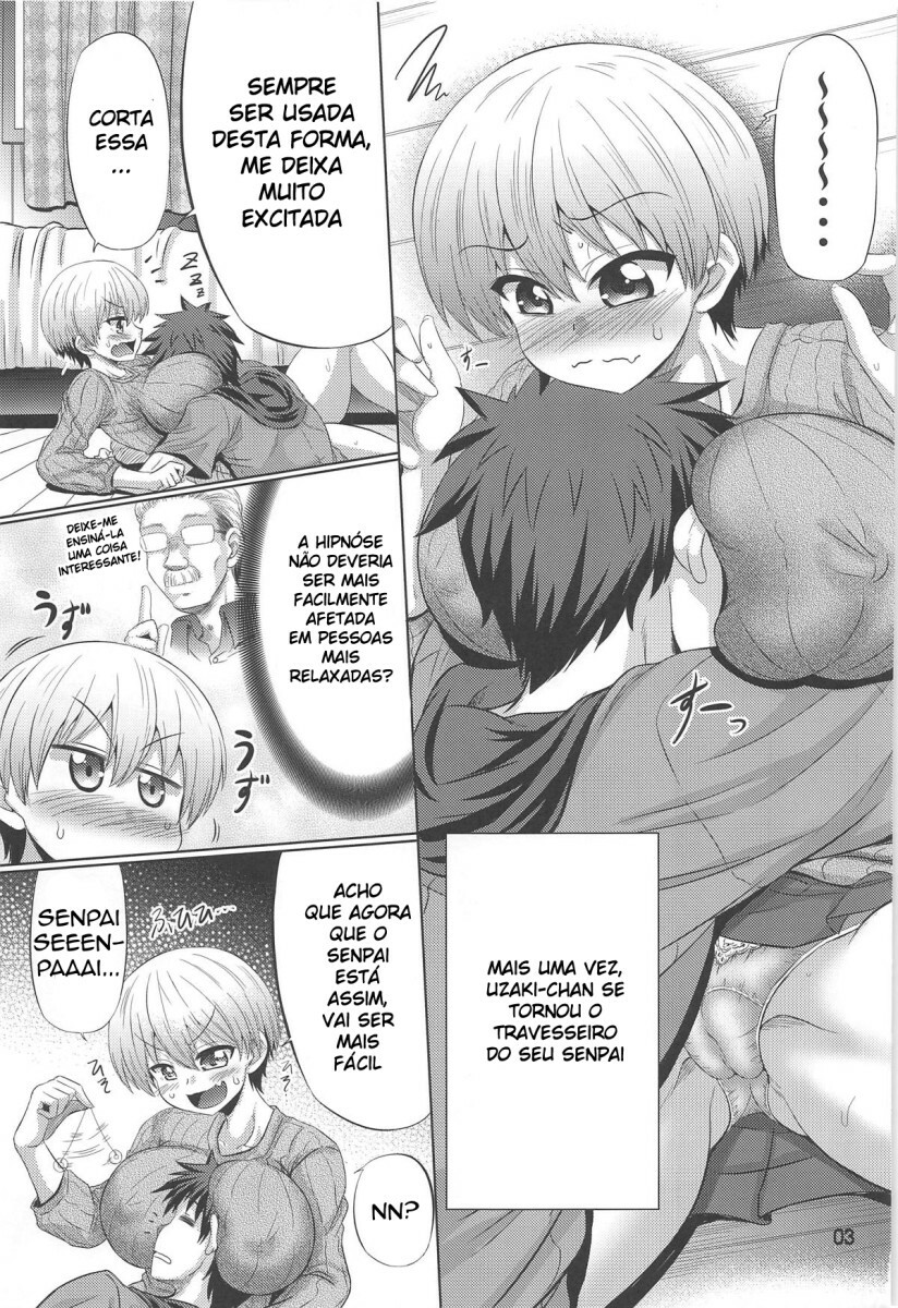 Uzaki-chan – A Piranha dos Seios Enfeitiça e Fode o Shinichi! Em Hentai HQ Brasileiro