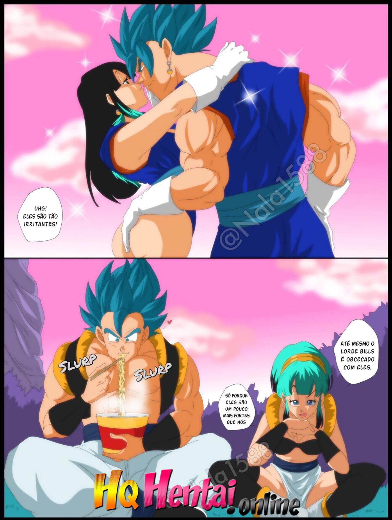Dragon Ball Hentai – Piranhas taradas na terapia das bolas de Bills em HQ Brasileiro