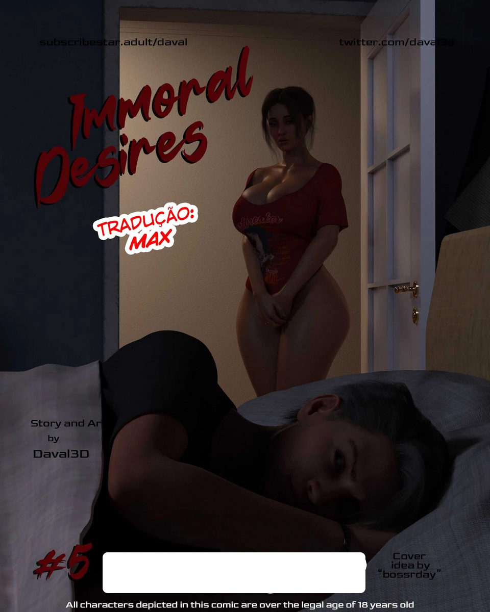 Daniel não consegue resistir ao bucetão da mamãe em hentai HQ Brasileiro