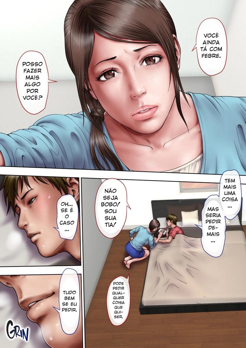 Chantageando a Tia Piranha – Foto da mamada da buceta para obter a rola – Em Hentai HQ Brasileiro