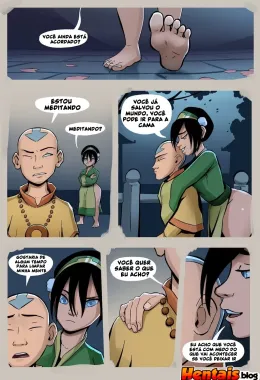 A Tentação de Toph: Aang e a putaria no mundo de Avatar em Hentai HQ Brasileiro