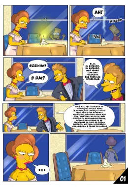 Os Simpsons: Circunstâncias Inesperadas – Edna leva um bolo e acaba levando uma rola! Em HQ Brasileiro