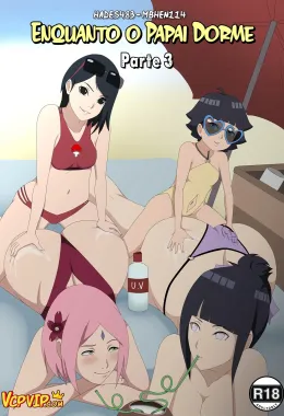 Piranhas na Praia: Enquanto o Papai Dorme 3 – Boruto Hentai em HQ Brasileiro