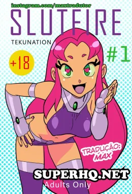 Putaria dos Jovens Titãs: Estelar Dando a Buceta para Robin e Cyborg em Hentai HQ Brasileiro