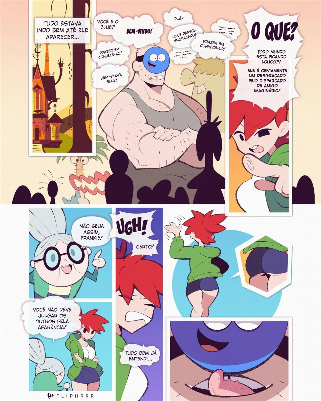 A Chantagem de Blue &ndash; Cartoon &ndash; SuperHQ