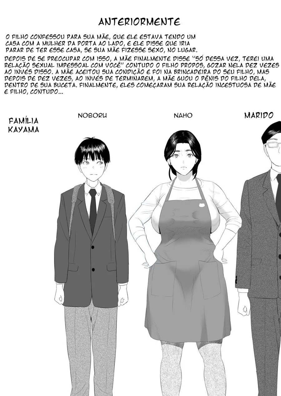 A História de Como eu Vim Acabar Assim com Minha Mãe 3 – Hentai Preto e Branco – Todo em PT-BR
