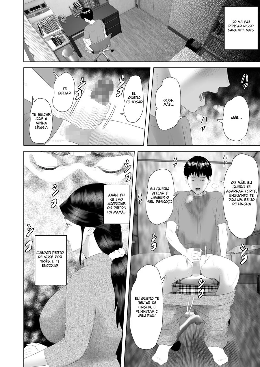 A História de Como eu Vim Acabar Assim com Minha Mãe 3 – Hentai Preto e Branco – Todo em PT-BR