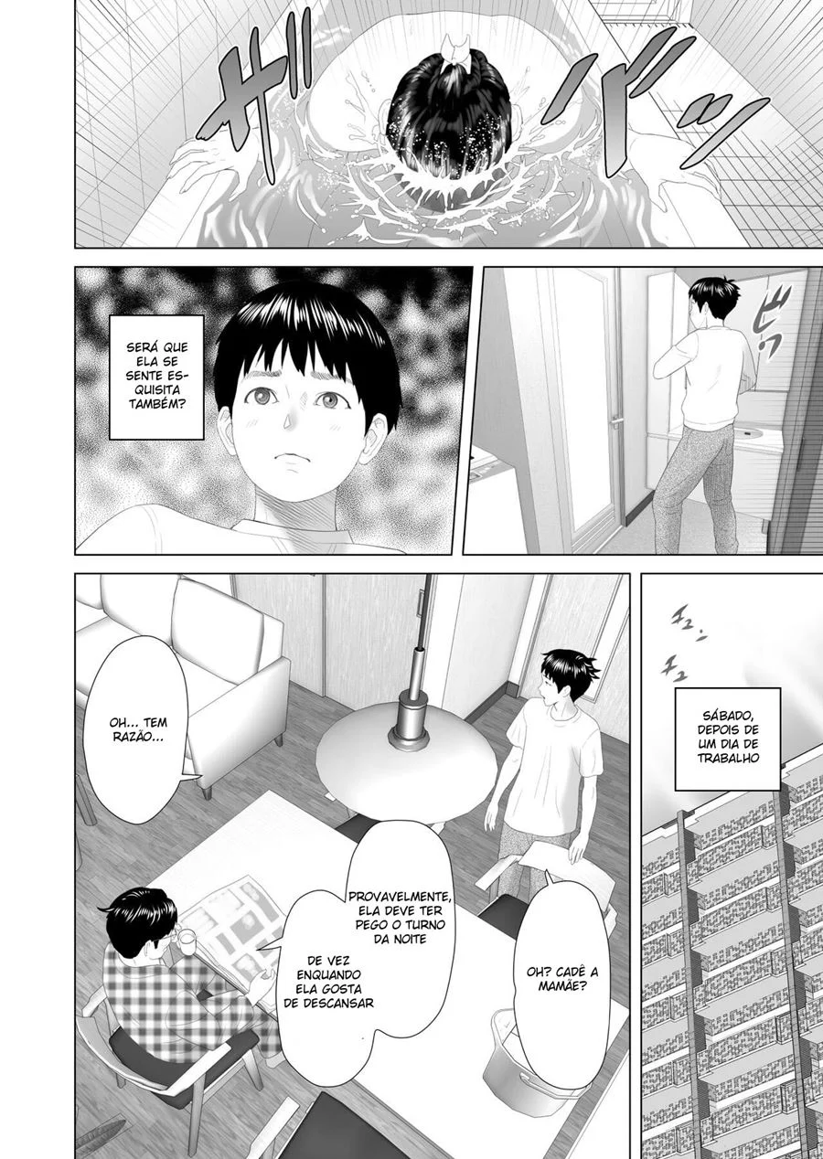 A História de Como eu Vim Acabar Assim com Minha Mãe 3 – Hentai Preto e Branco – Todo em PT-BR