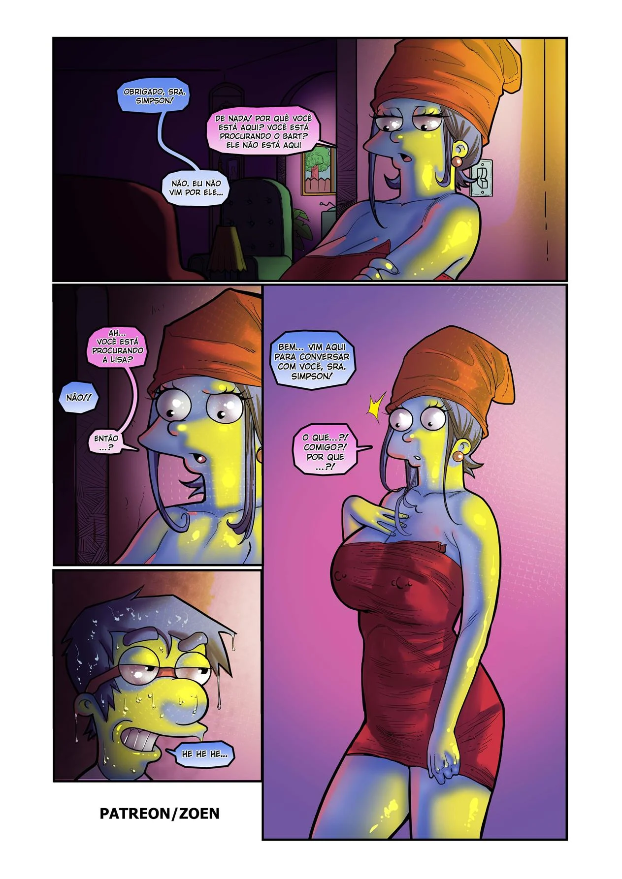 A m&atilde;e do meu melhor amigo 2 &ndash; Simpsons Porno &ndash; Quadrinho De Sexo Em PT-BR