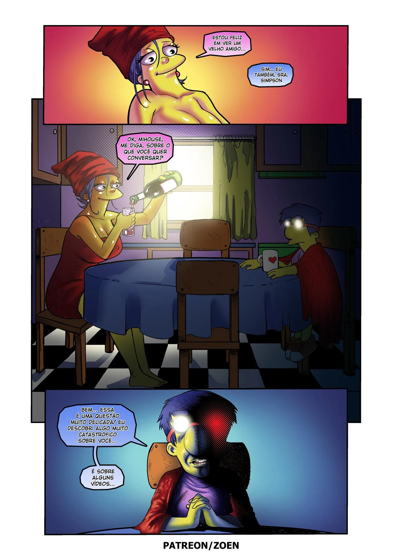 A m&atilde;e do meu melhor amigo 2 &ndash; Simpsons Porno &ndash; Quadrinho De Sexo Em PT-BR