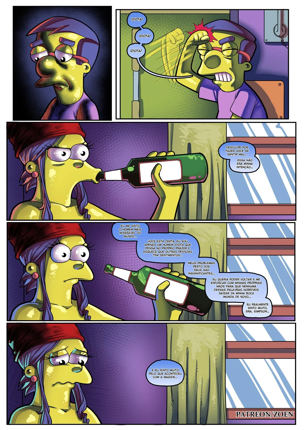 A m&atilde;e do meu melhor amigo 2 &ndash; Simpsons Porno &ndash; Quadrinho De Sexo Em PT-BR