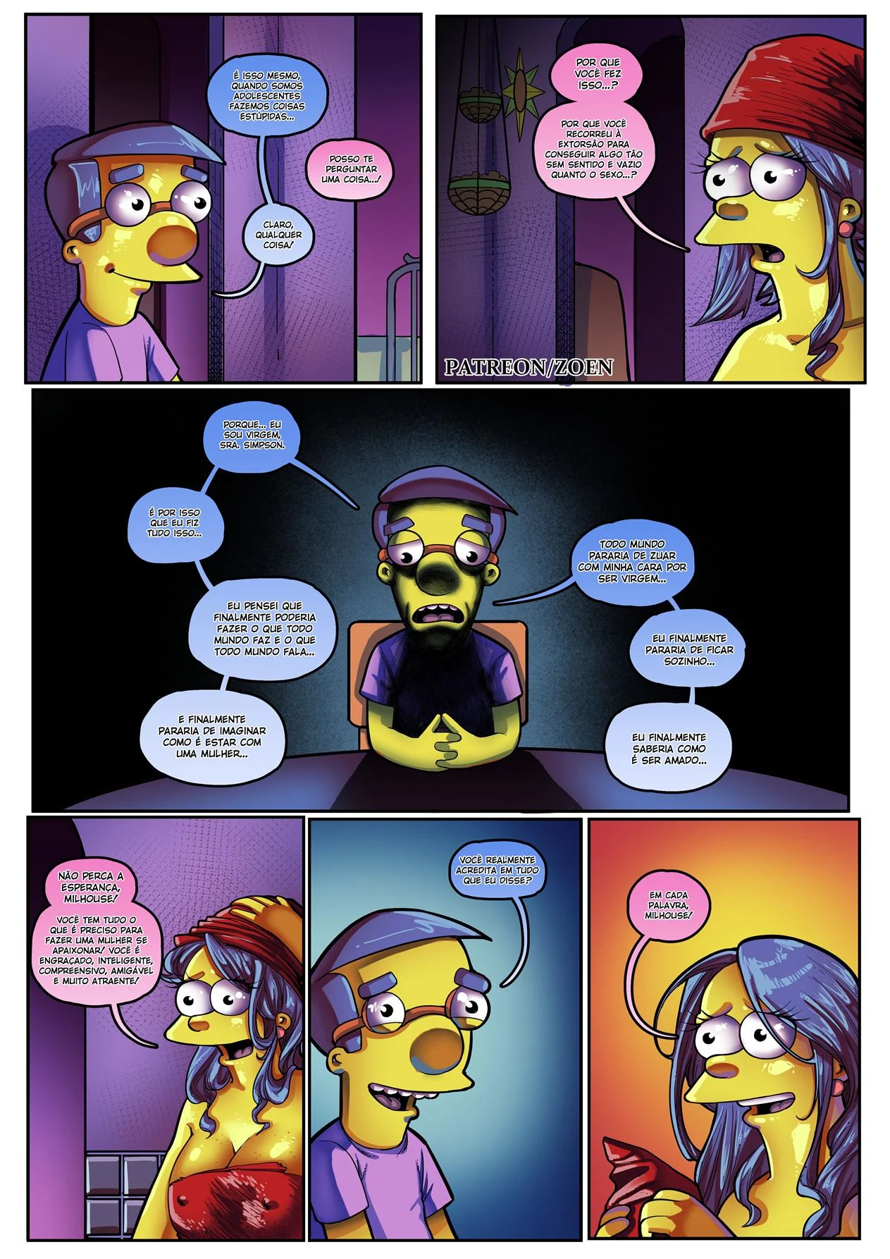 A m&atilde;e do meu melhor amigo 2 &ndash; Simpsons Porno &ndash; Quadrinho De Sexo Em PT-BR