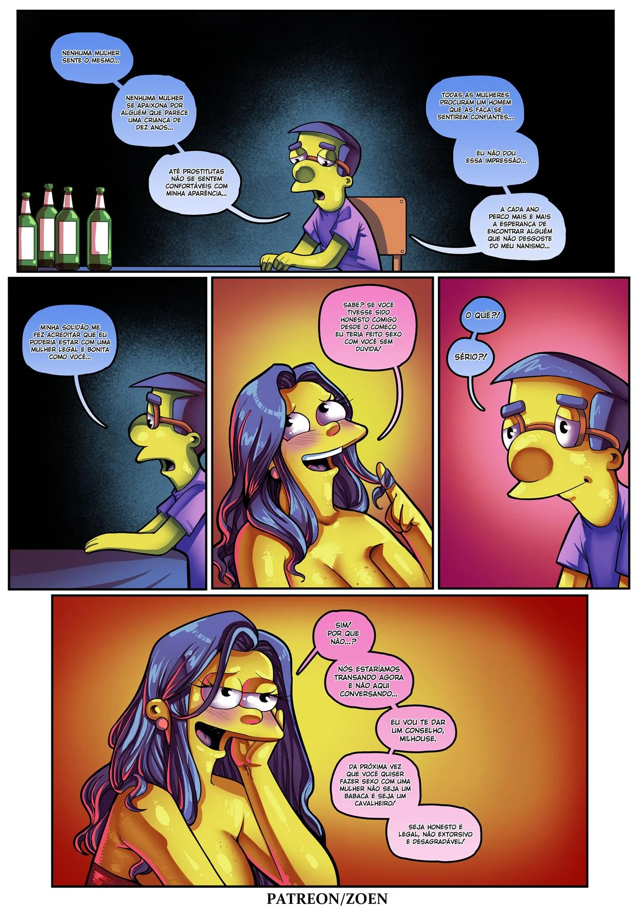A m&atilde;e do meu melhor amigo 2 &ndash; Simpsons Porno &ndash; Quadrinho De Sexo Em PT-BR