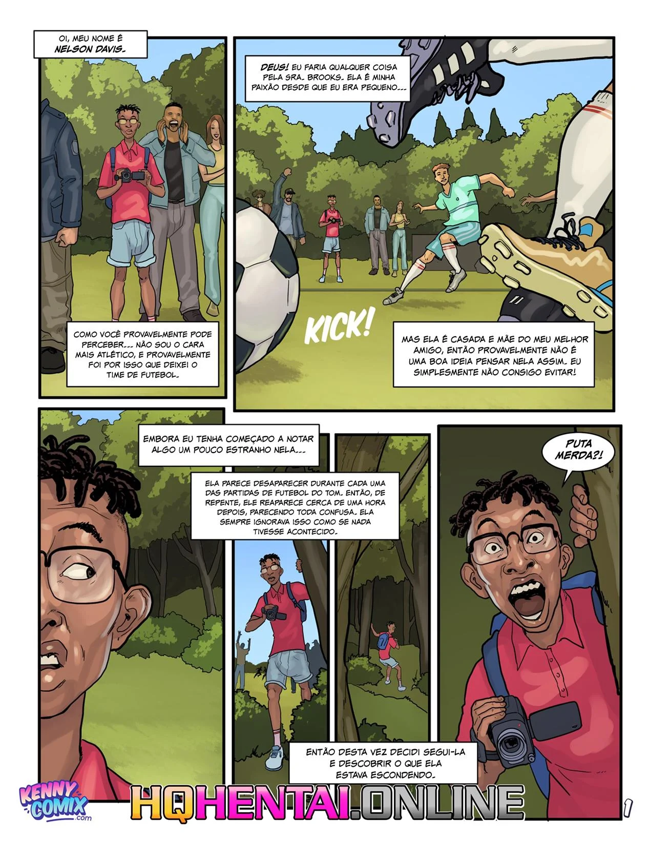 A M&atilde;e Gostosa do Meu Amigo do Futebol &ndash; Peit&otilde;es &ndash; Quadrinho em Portugu&ecirc;s PT-BR