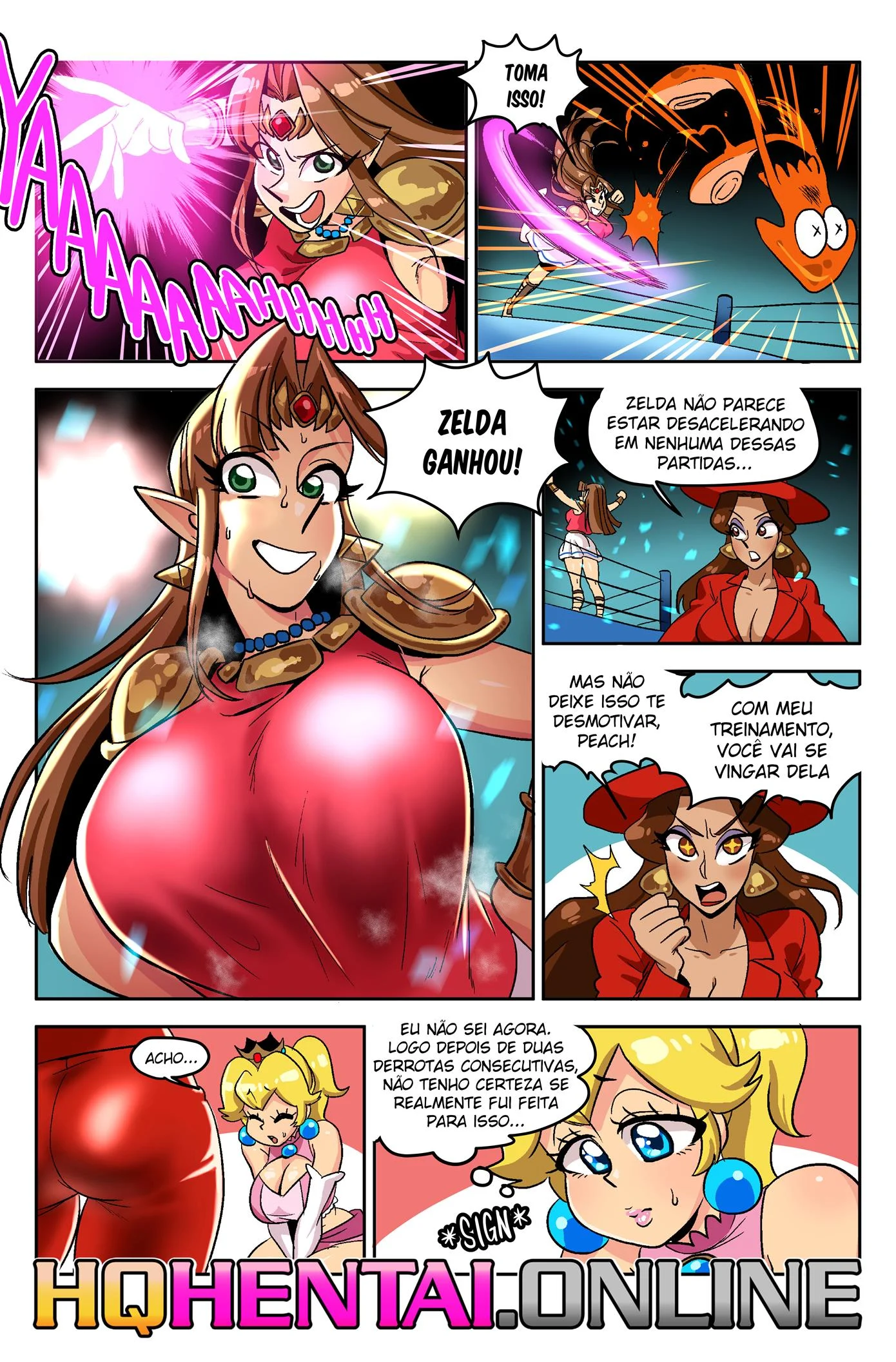 A princesa lutadora 2 &ndash; The Legend of Zelda Hentai &ndash; Sem Censura