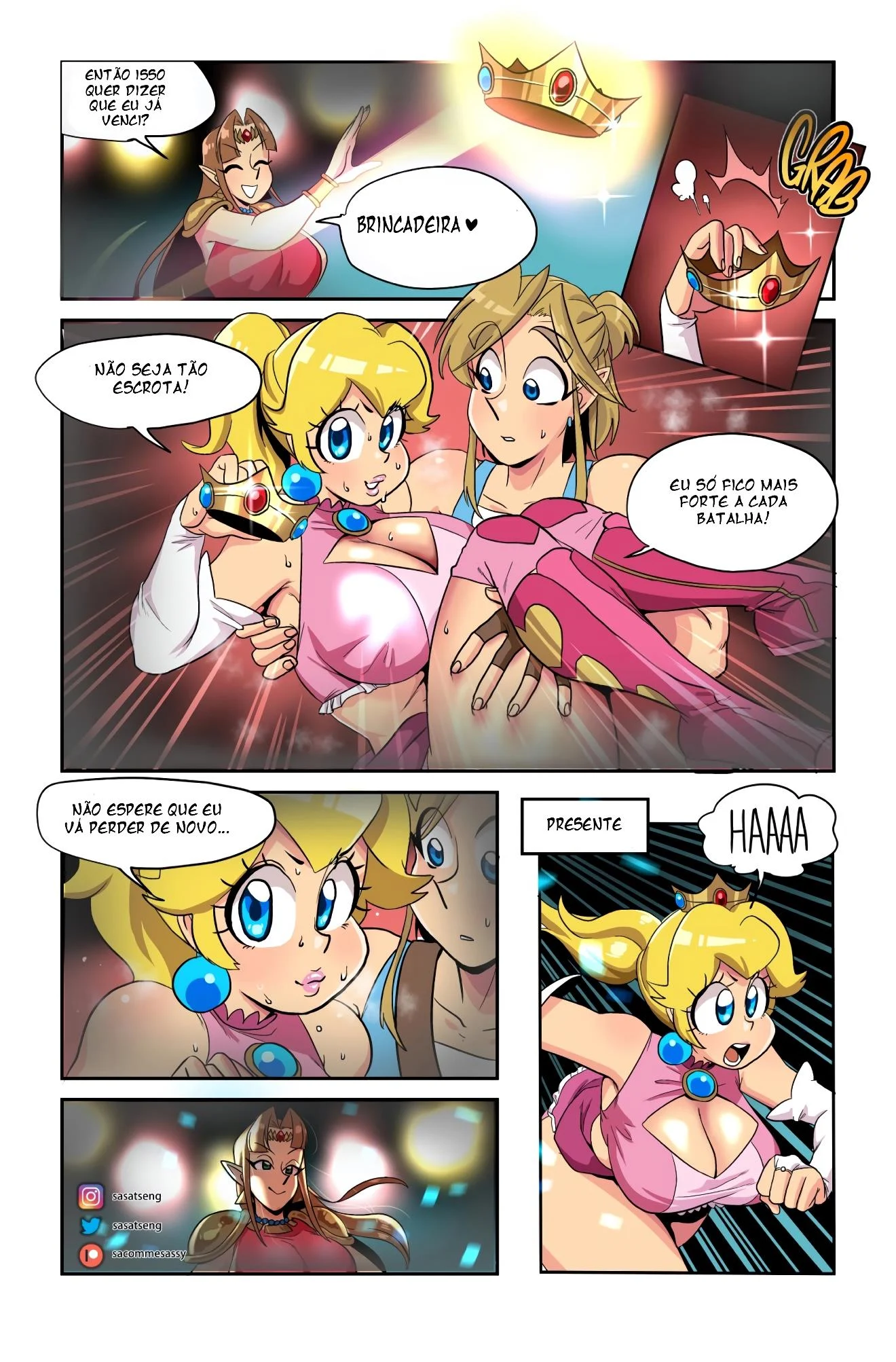 A princesa lutadora &ndash; Legend of Zelda Hentai &ndash; Tradu&ccedil;&atilde;o Completa