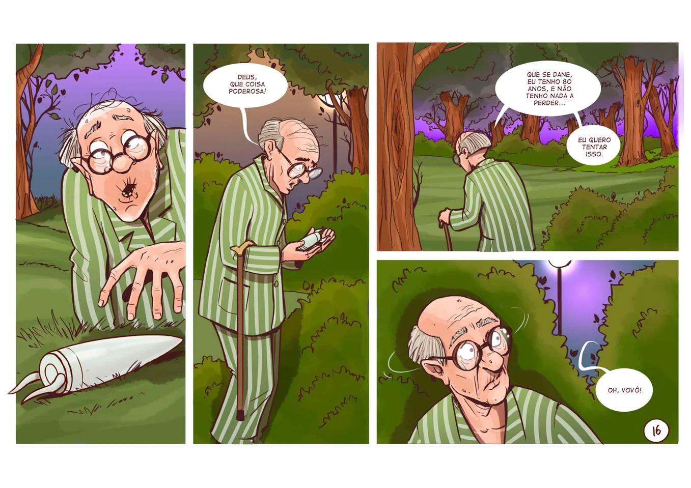 A Vingan&ccedil;a do Vov&ocirc; &ndash; Pau Grande &ndash; Quadrinho De Sexo Em PT-BR