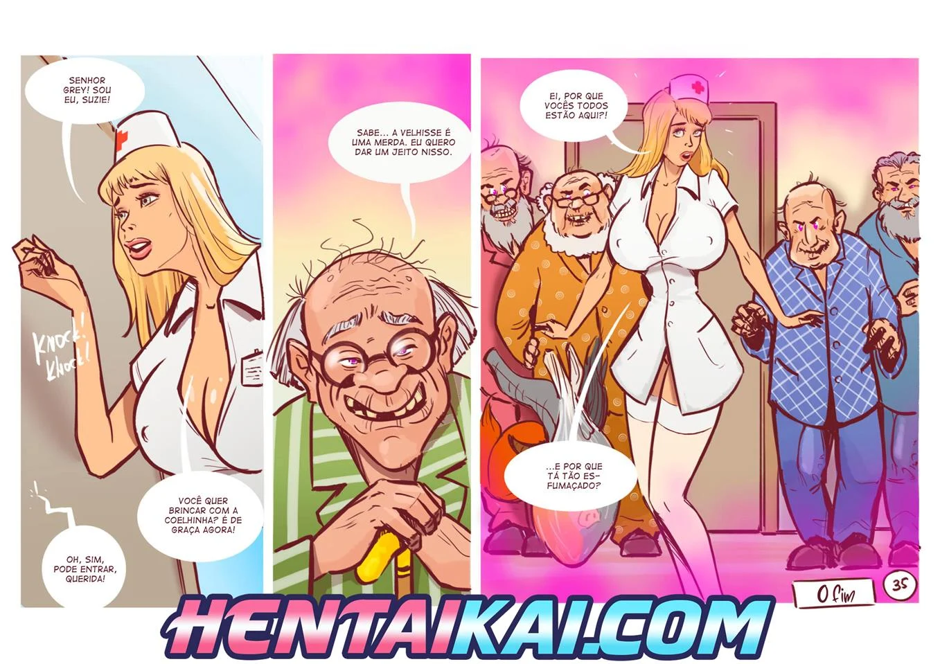 A Vingan&ccedil;a do Vov&ocirc; &ndash; Pau Grande &ndash; Quadrinho De Sexo Em PT-BR