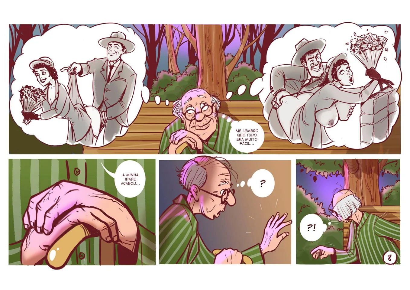 A Vingan&ccedil;a do Vov&ocirc; &ndash; Pau Grande &ndash; Quadrinho De Sexo Em PT-BR