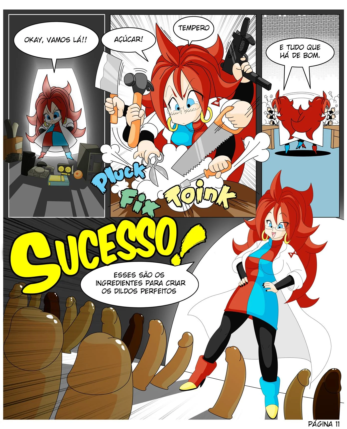 Andr&oacute;ide 21 aprendendo sobre sexo &ndash; Hentai &ndash; Quadrinho De Sexo Em PT-BR