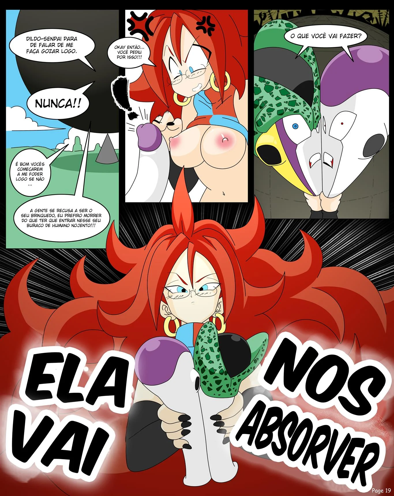 Andr&oacute;ide 21 aprendendo sobre sexo &ndash; Hentai &ndash; Quadrinho De Sexo Em PT-BR