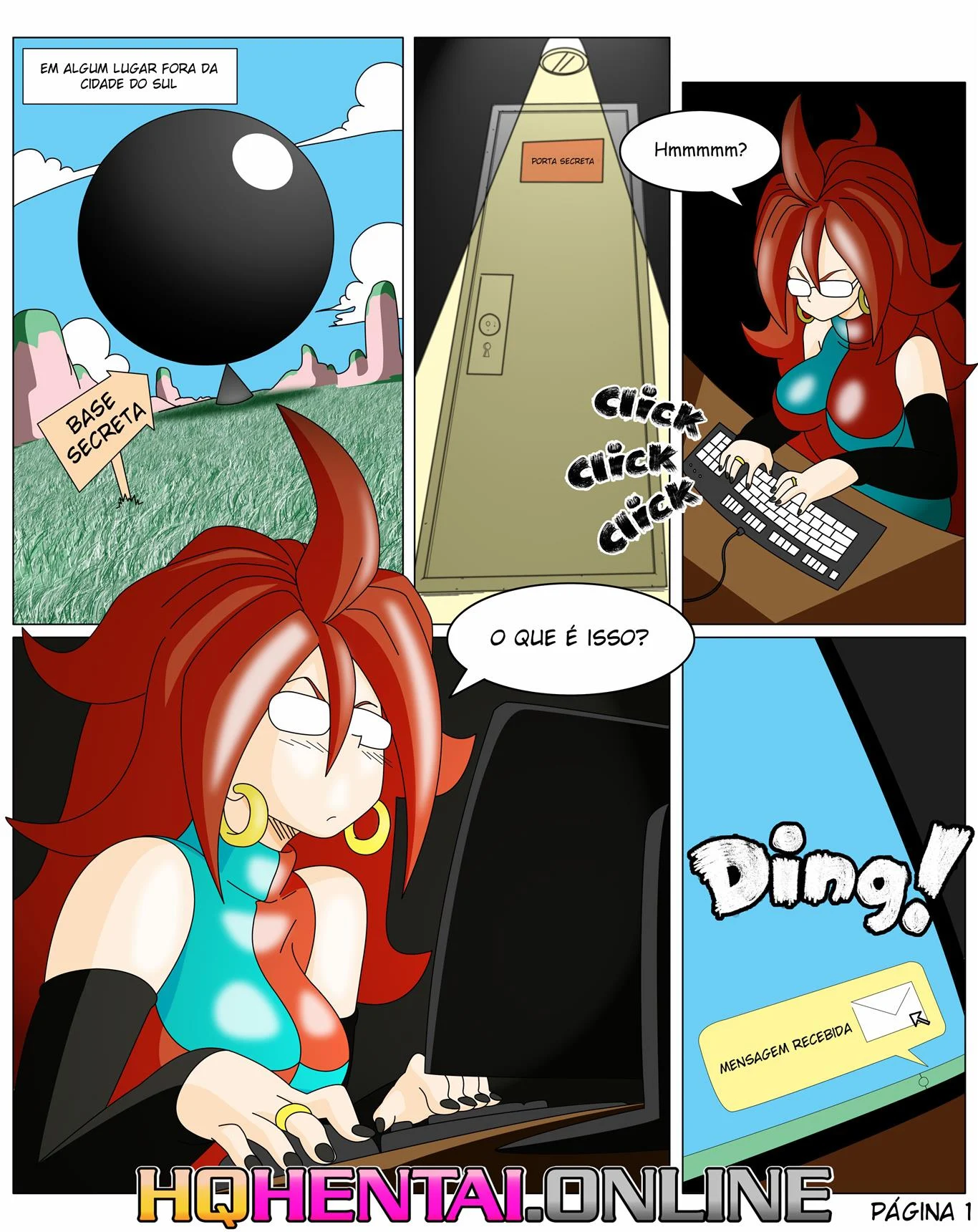 Andr&oacute;ide 21 aprendendo sobre sexo &ndash; Hentai &ndash; Quadrinho De Sexo Em PT-BR