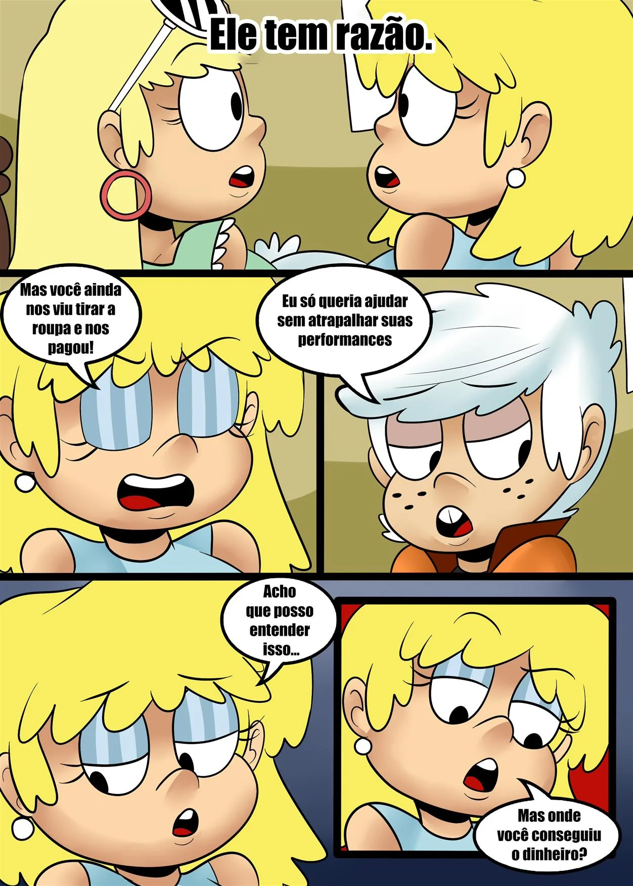 As Irm&atilde;s Loud no Clube de Strip &ndash; Peit&otilde;es &ndash; Todo em PT-BR