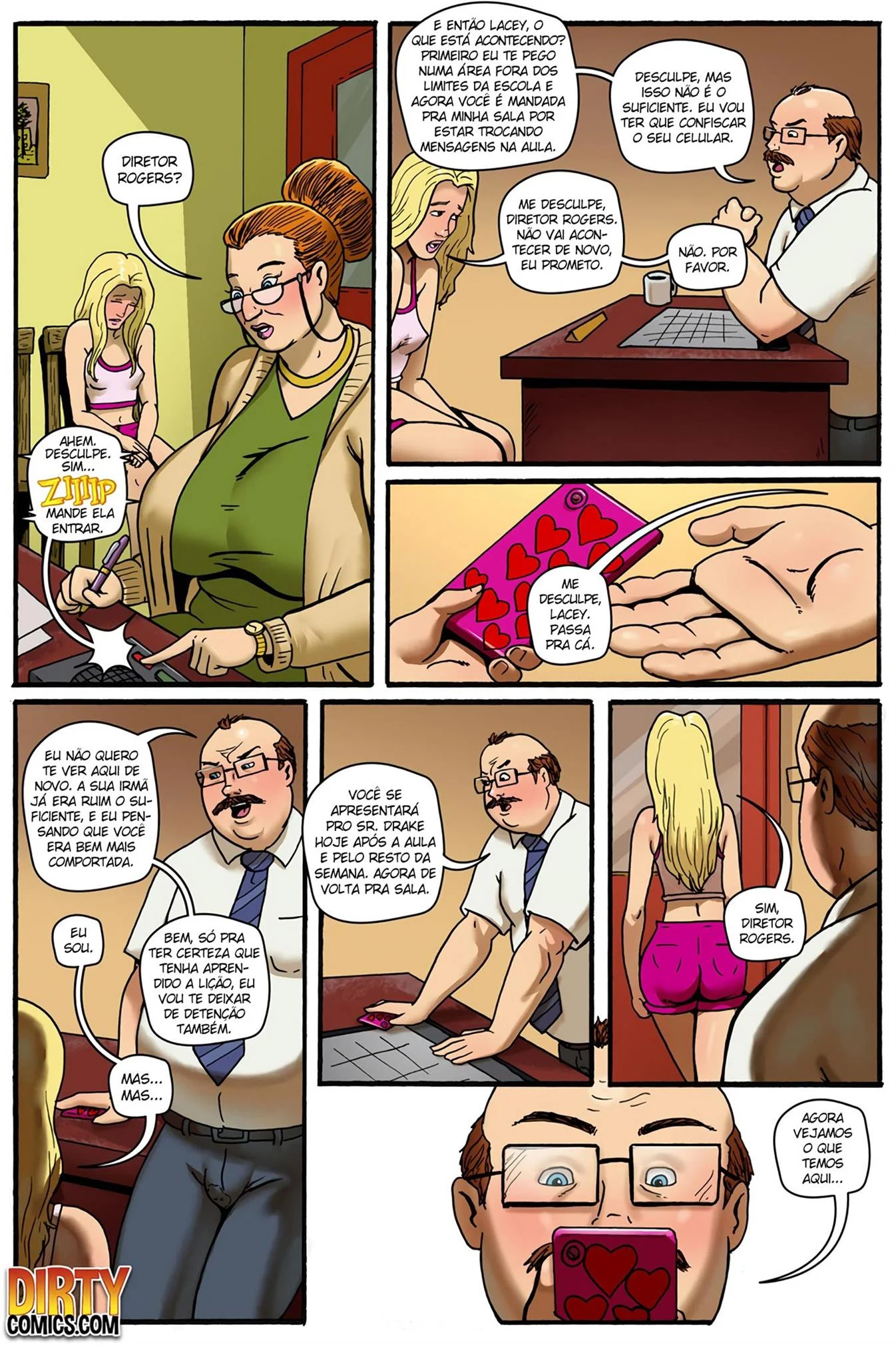 Aula de Educa&ccedil;&atilde;o F&iacute;sica Pervertida 2 &ndash; Peit&otilde;es &ndash; Quadrinho De Sexo Em PT-BR