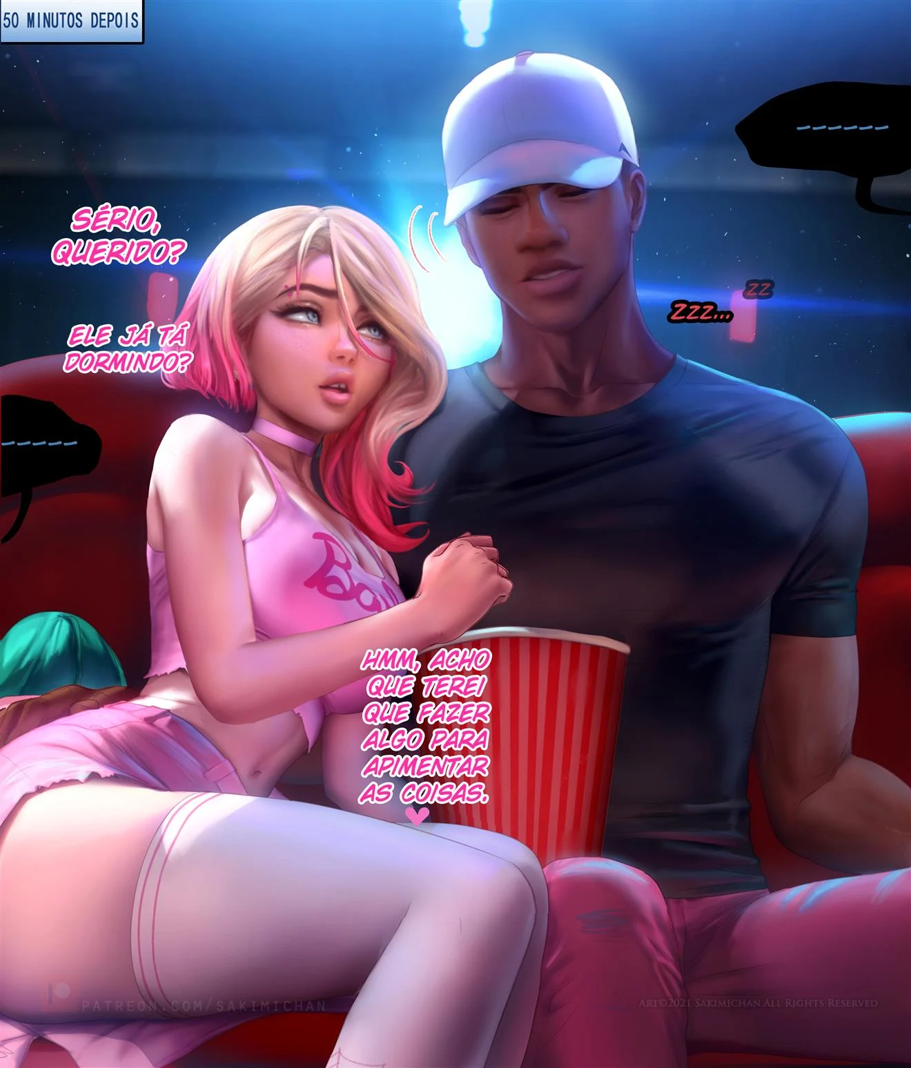 Aventuras Pervertidas do Casal Aranha no Cinema &ndash; Gozando Dentro &ndash; Em Portugu&ecirc;s