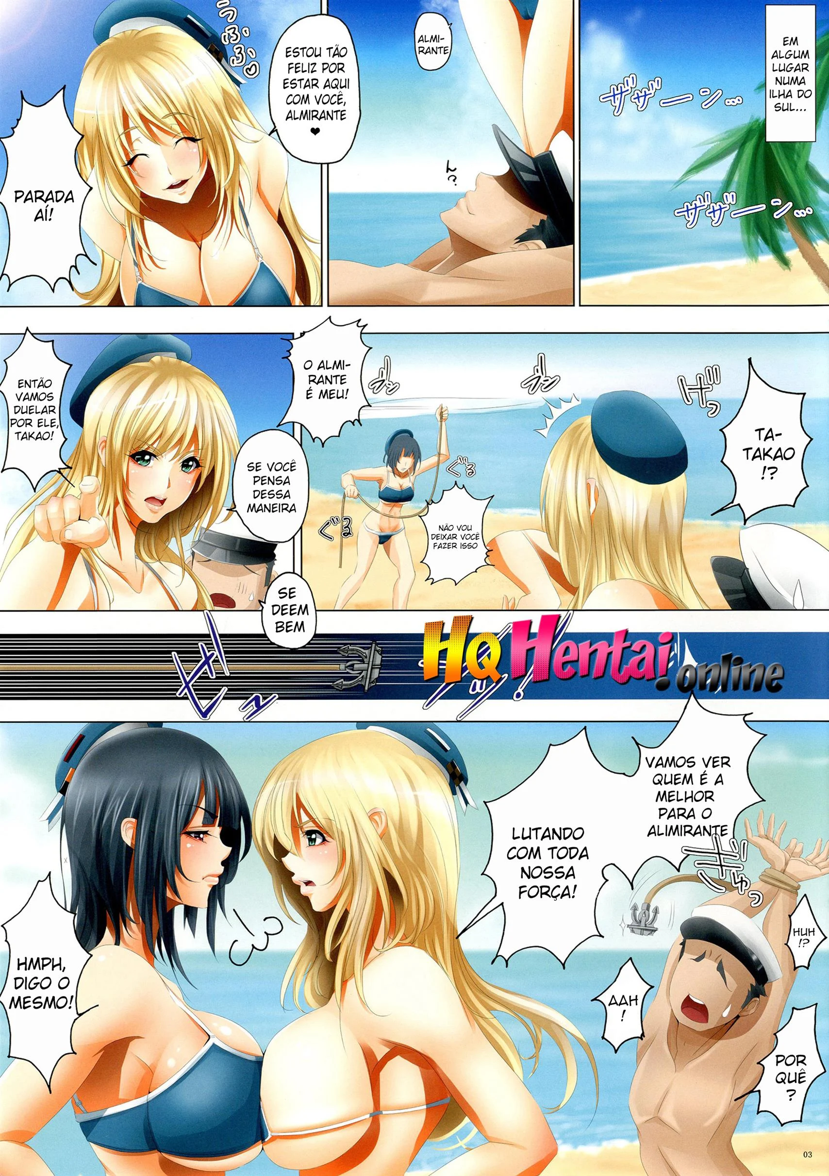 Batalha pelo Almirante &ndash; Doujin &ndash; Hentai em Portugu&ecirc;s