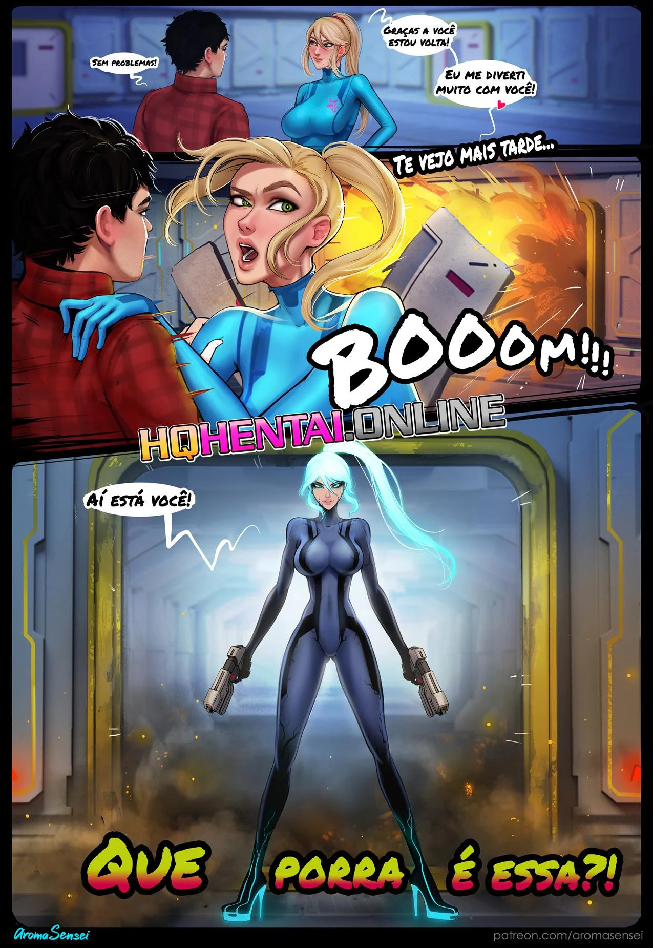 Batalha Sexual Contra Dark Samus &ndash; Metroid Hentai &ndash; SuperHQ