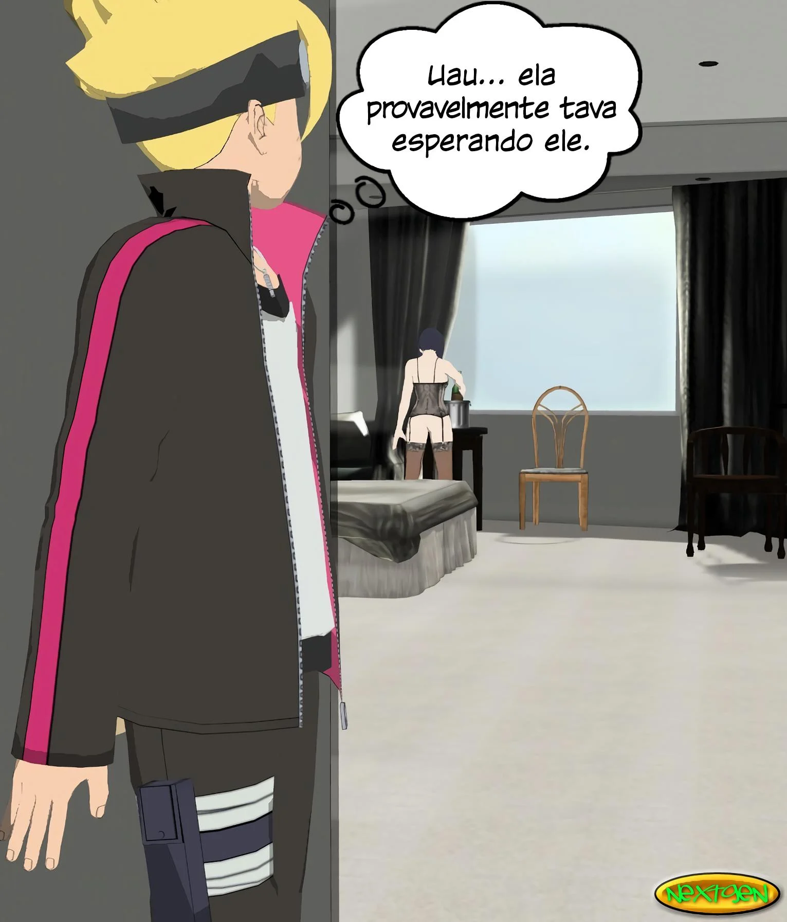 Boruto consegue foder a Mãe – Mãe e Filho – Completo