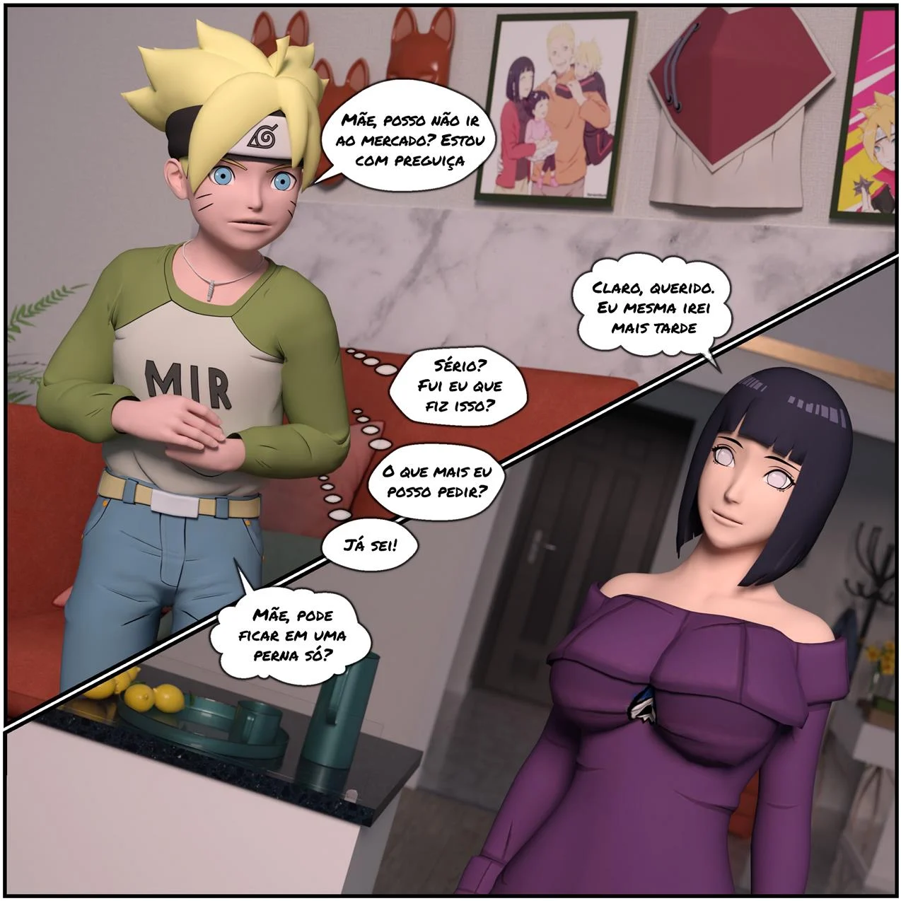 Boruto e o pergaminho do Jiraiya – Hentai Incesto – Ler Quadrinho Porno PT-BR