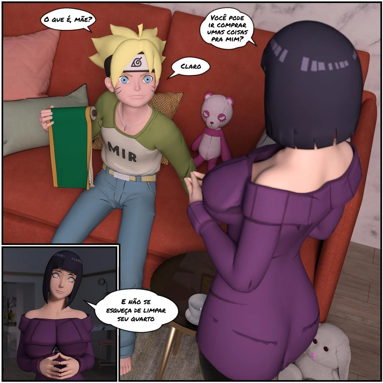 Boruto e o pergaminho do Jiraiya – Hentai Incesto – Ler Quadrinho Porno PT-BR