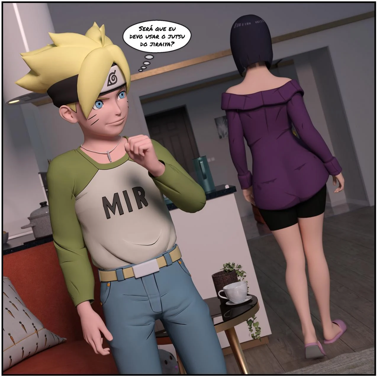 Boruto e o pergaminho do Jiraiya – Hentai Incesto – Ler Quadrinho Porno PT-BR