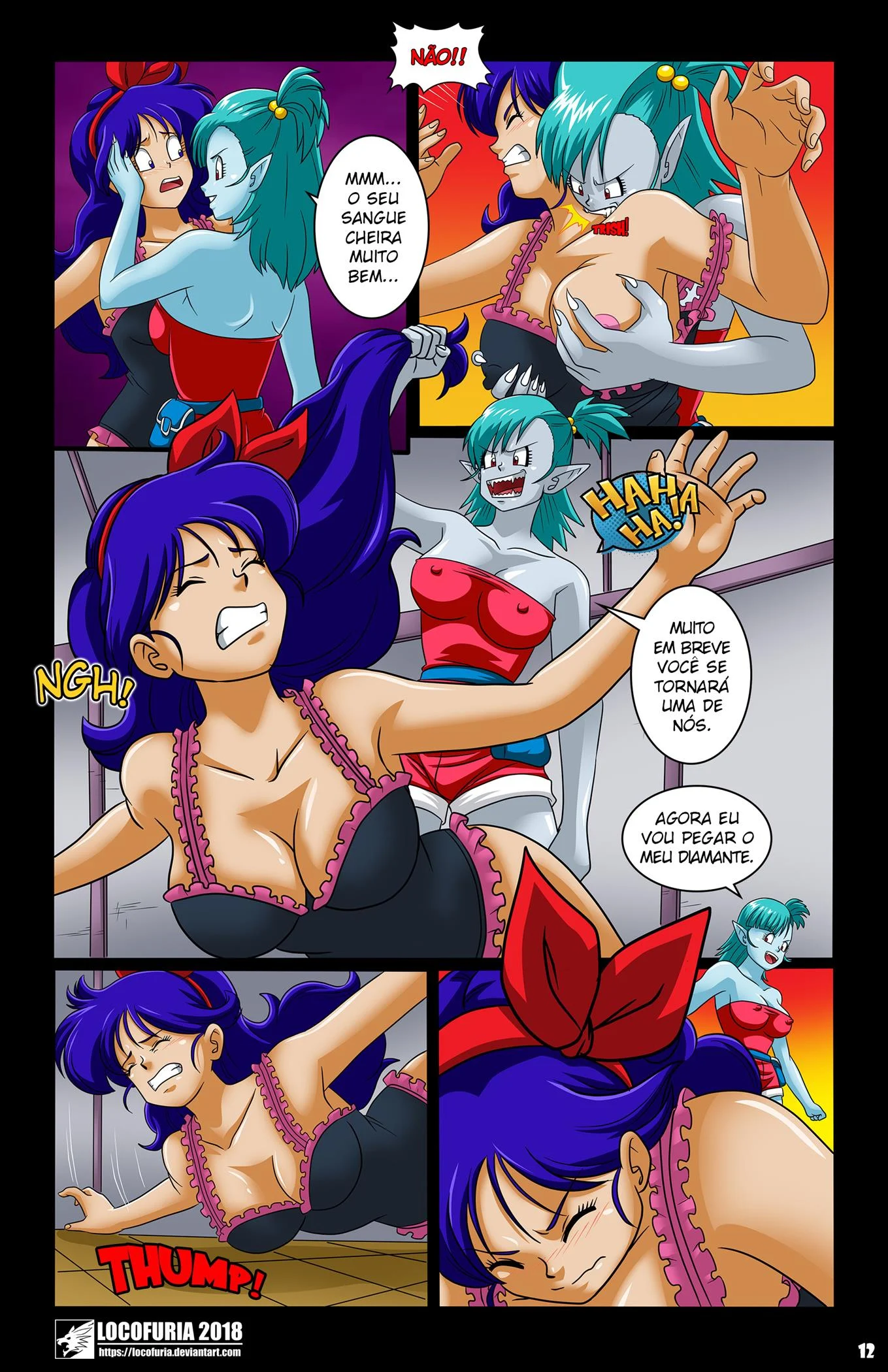 Bulma a rainha dos Vampiros 2 – Bulma Hentai – Quadrinho em Português PT-BR