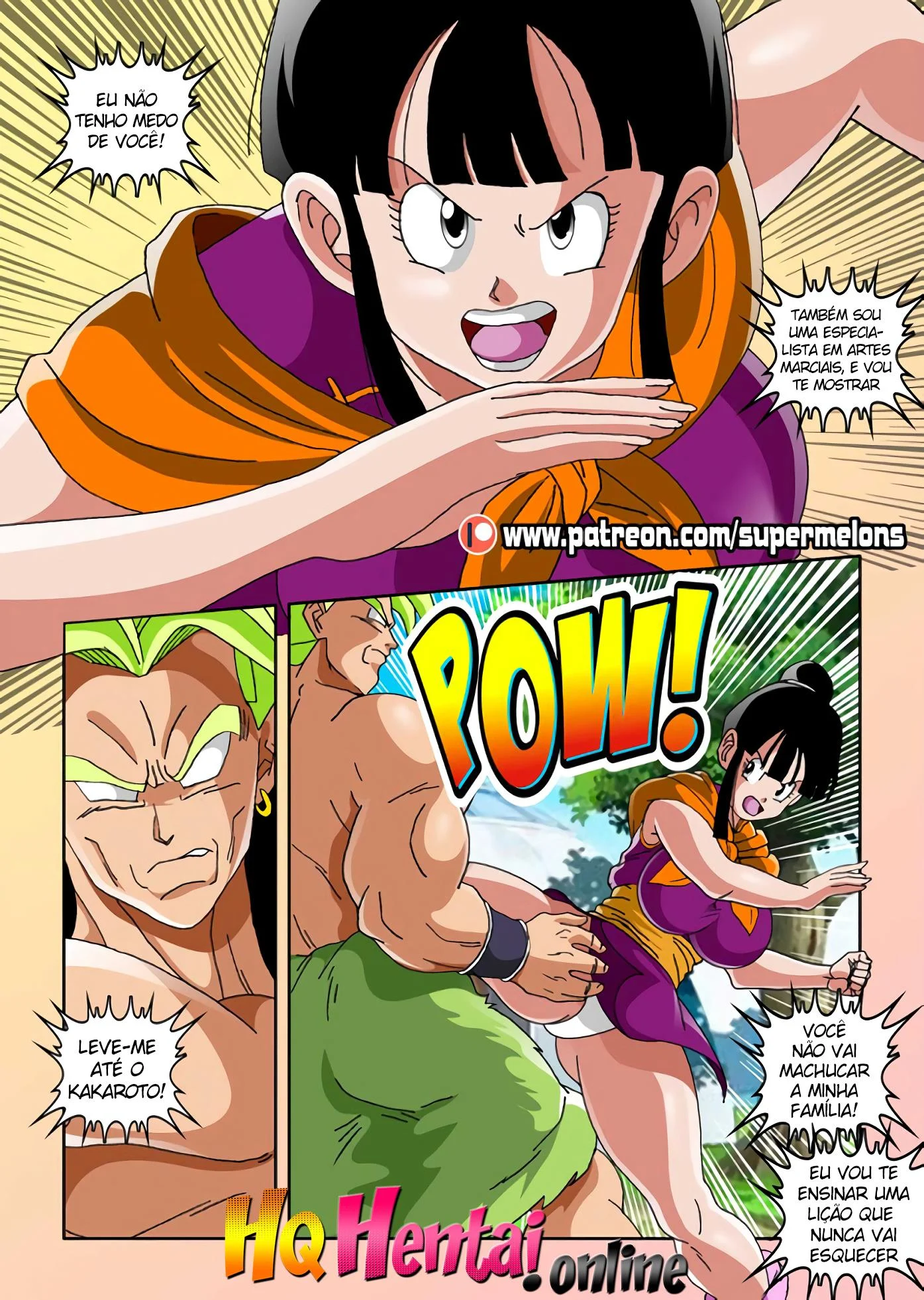 Chi Chi encarando Broly &ndash; Dragon Ball Super Hentai &ndash; Todo Traduzido