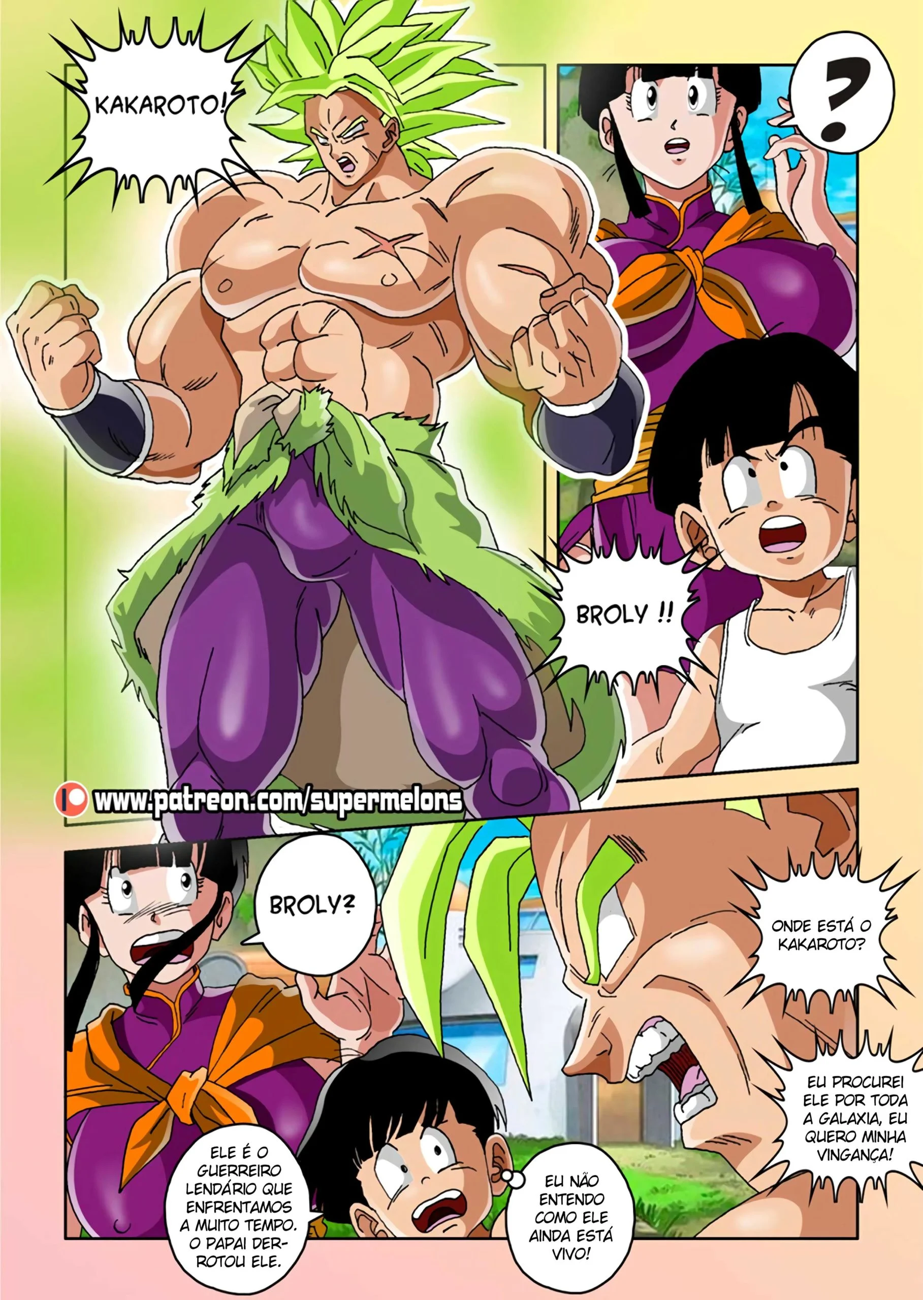 Chi Chi encarando Broly &ndash; Dragon Ball Super Hentai &ndash; Todo Traduzido
