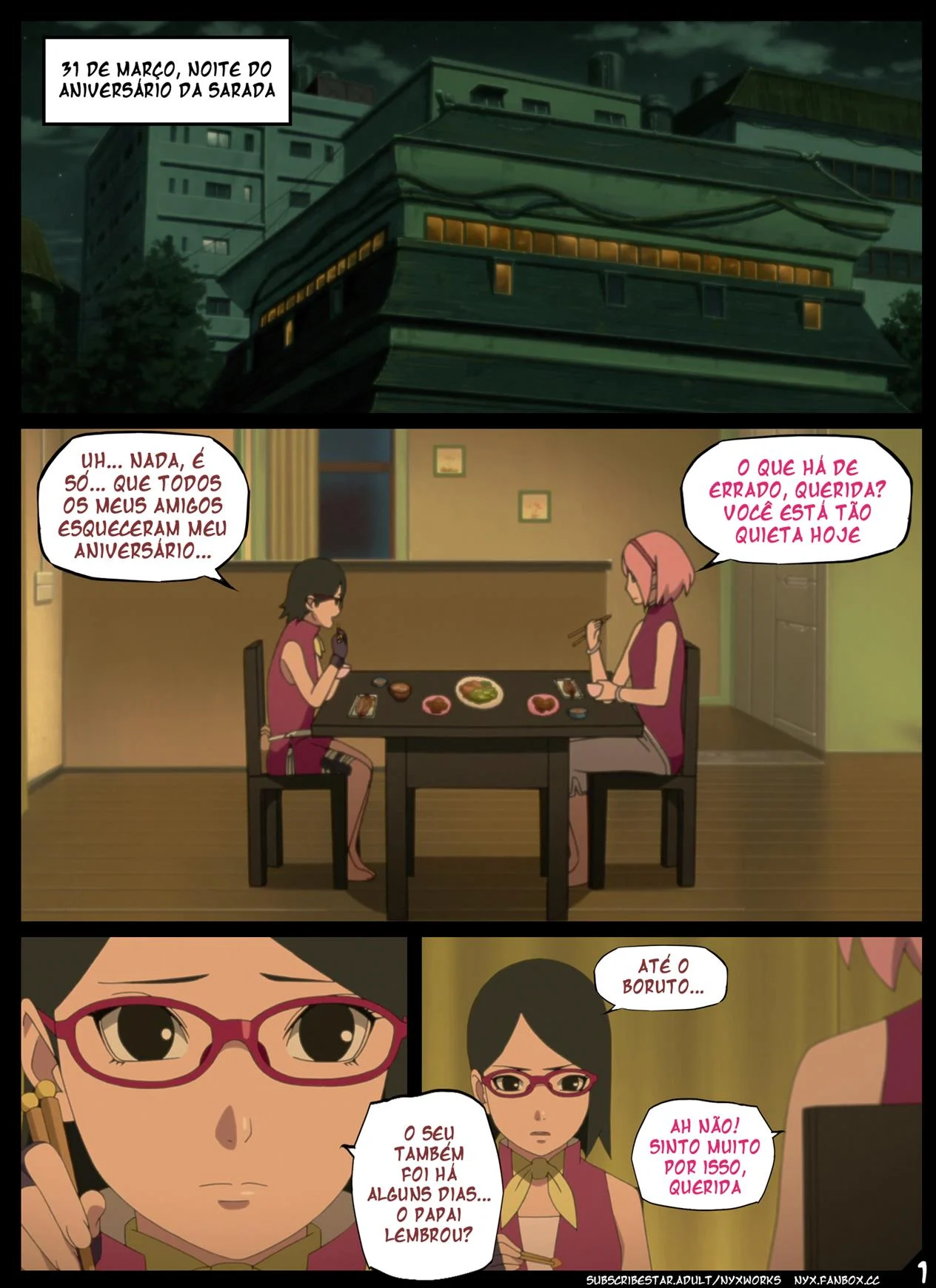 Comemora&ccedil;&atilde;o de Anivers&aacute;rio da Sarada &ndash; Peit&otilde;es &ndash; Tradu&ccedil;&atilde;o Nacional