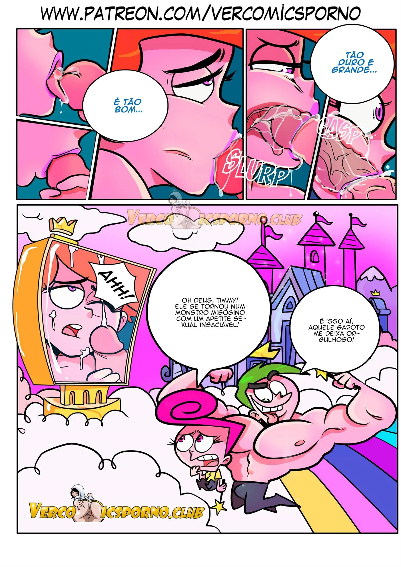 Dando um jeito na babá – HQ Porno – Quadrinho De Sexo Em PT-BR