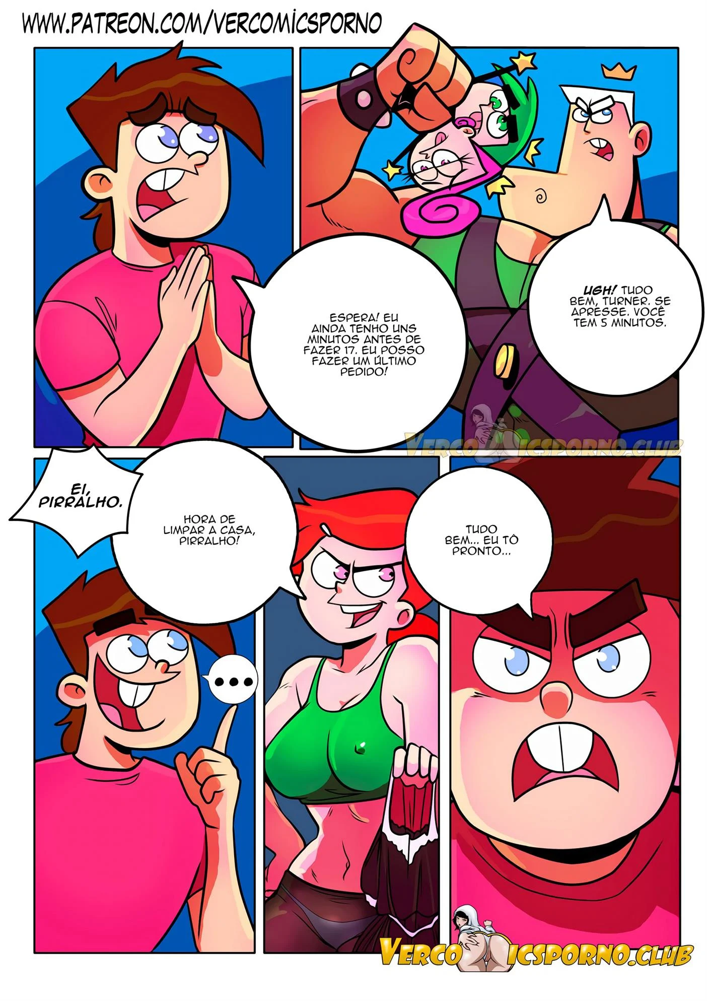 Dando um jeito na babá – HQ Porno – Quadrinho De Sexo Em PT-BR