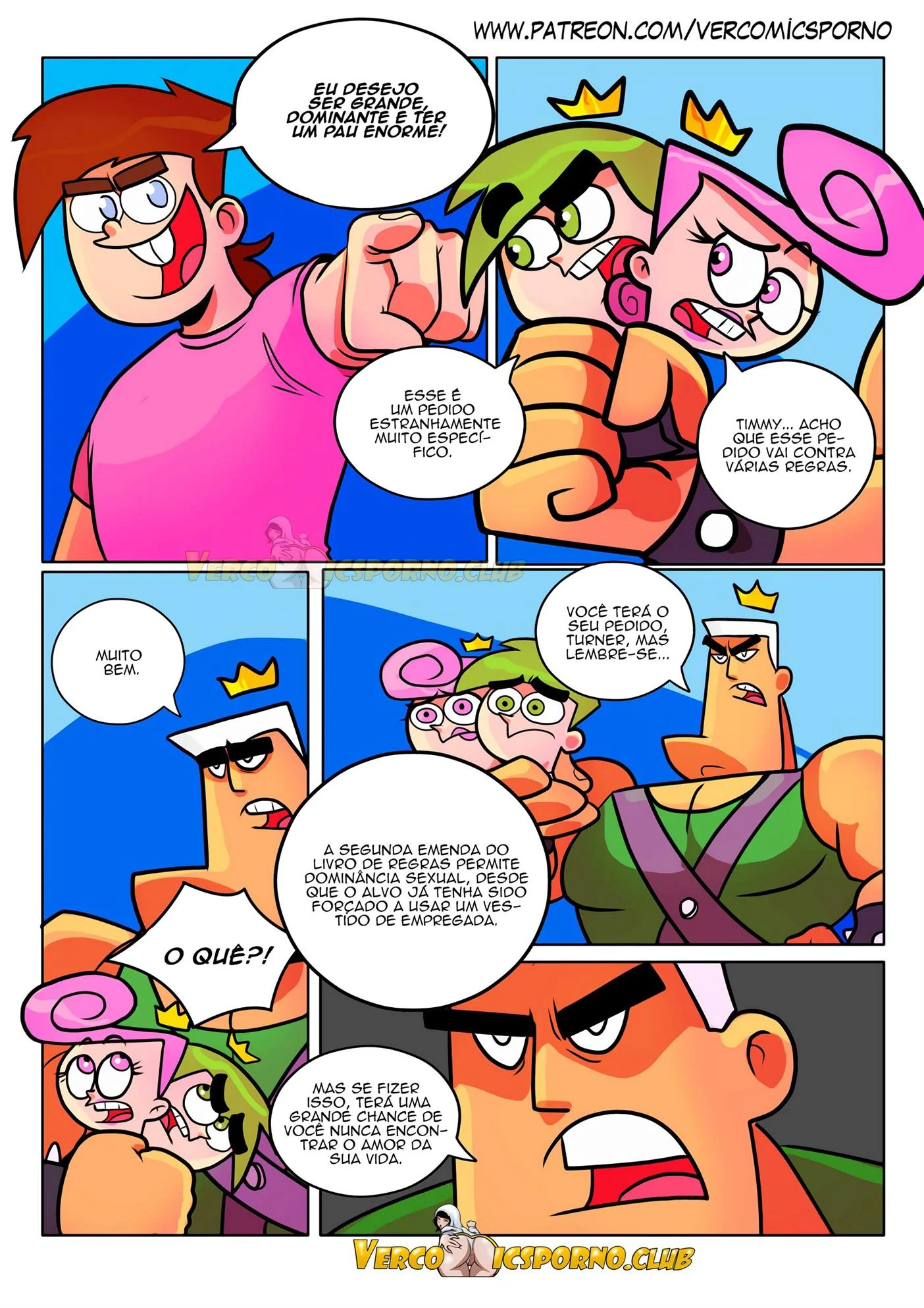 Dando um jeito na babá – HQ Porno – Quadrinho De Sexo Em PT-BR