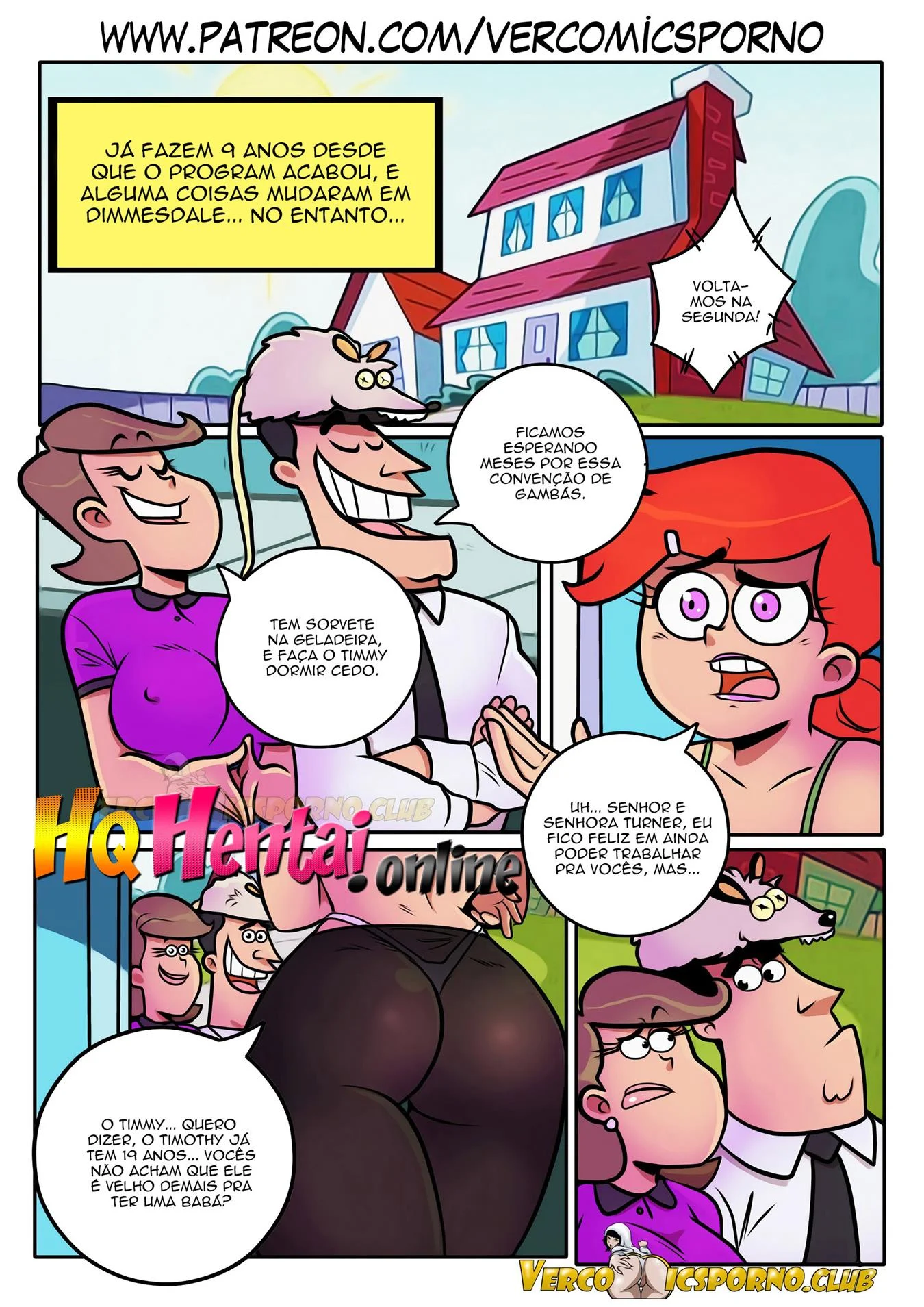 Dando um jeito na babá – HQ Porno – Quadrinho De Sexo Em PT-BR