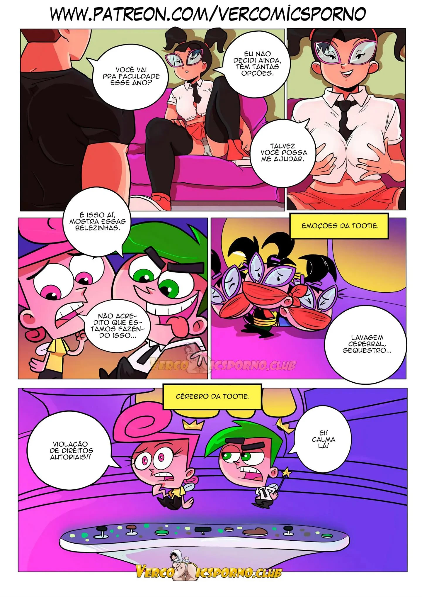 Dando um jeito na babá – HQ Porno – Quadrinho De Sexo Em PT-BR