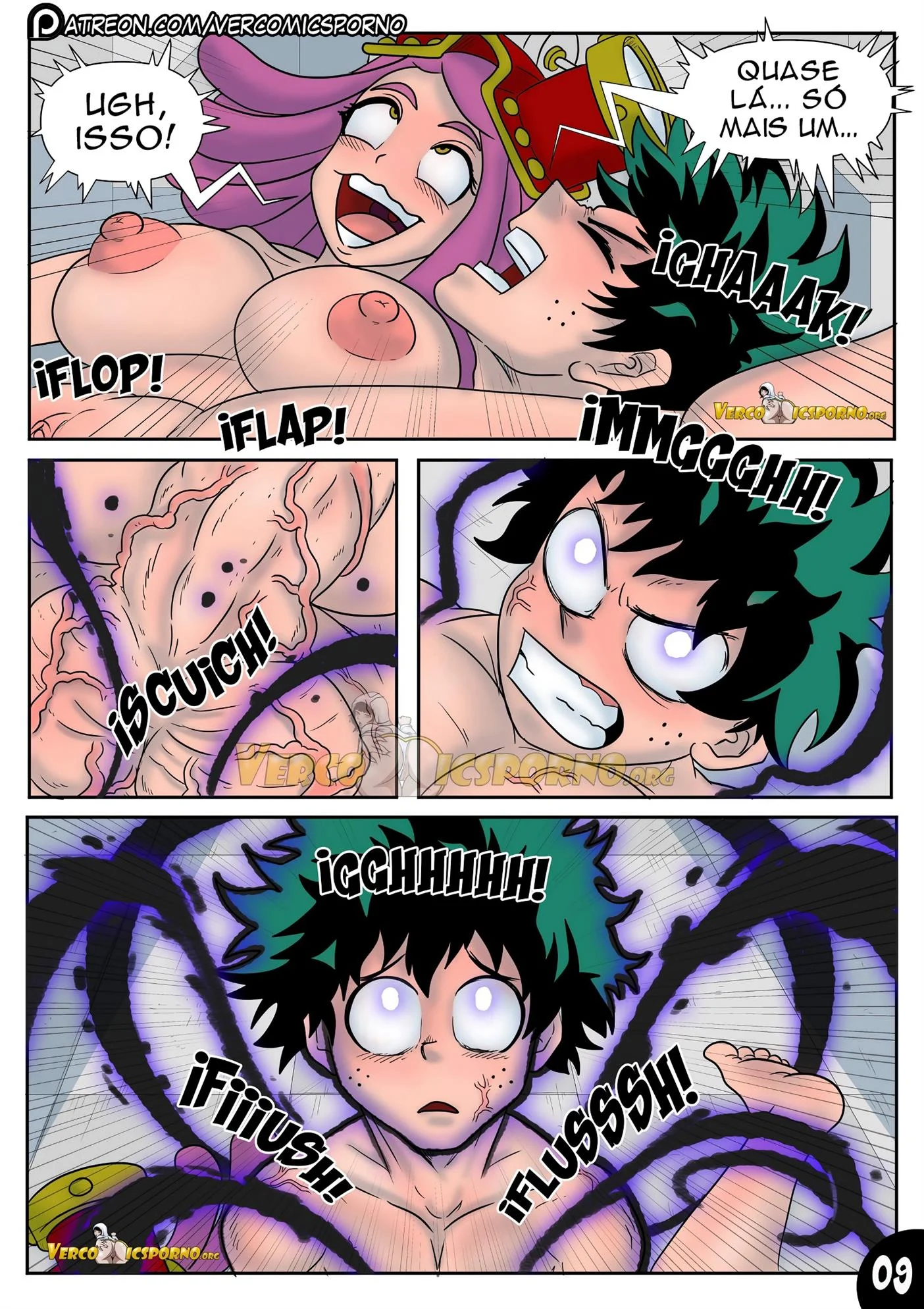 Deku e o v&iacute;rus do tes&atilde;o 3 &ndash; HQ Hentai &ndash; Quadrinho De Sexo Em PT-BR