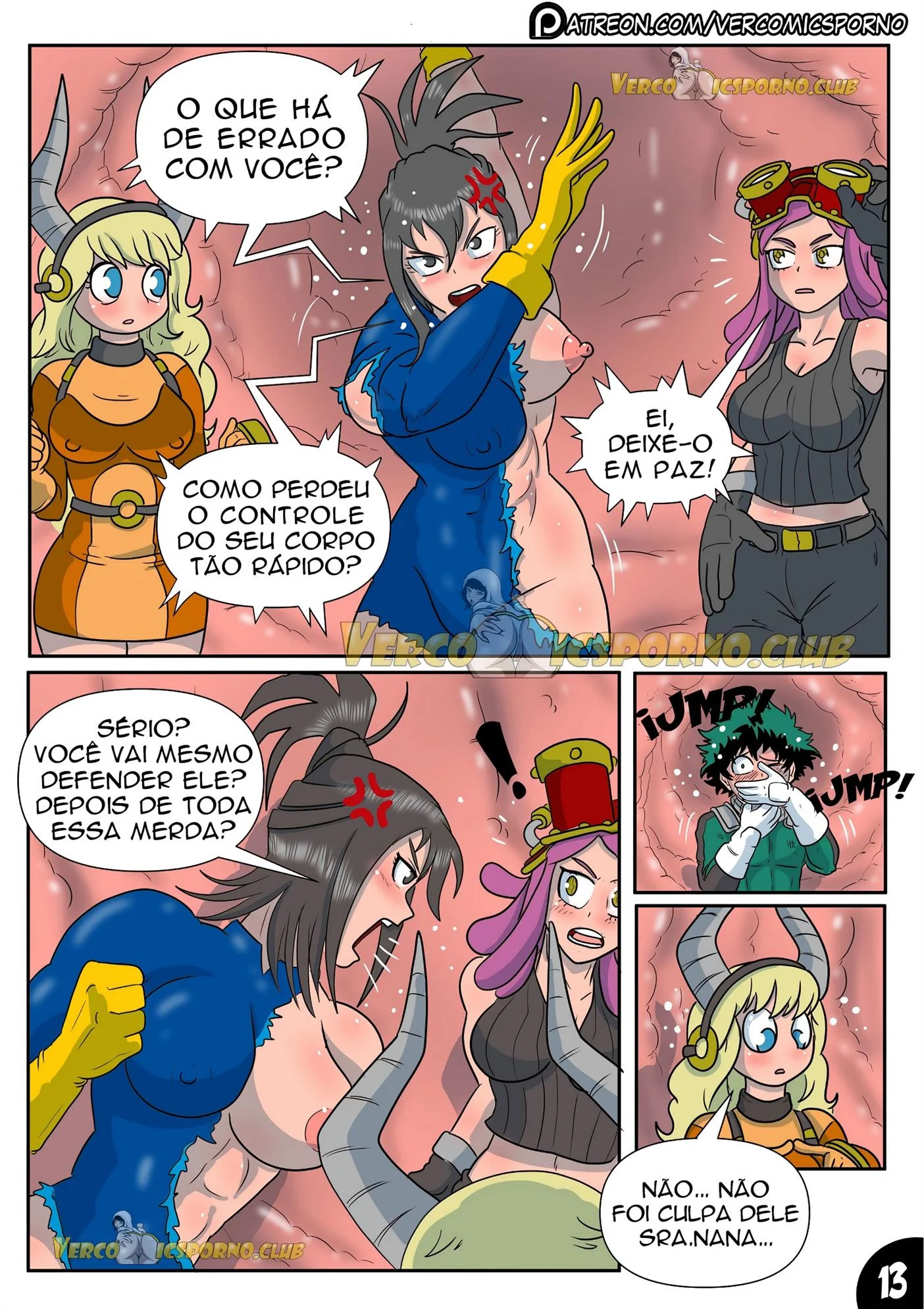 Deku e o v&iacute;rus do tes&atilde;o 3 &ndash; HQ Hentai &ndash; Quadrinho De Sexo Em PT-BR